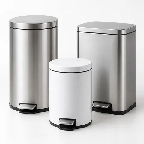 Step trash cans